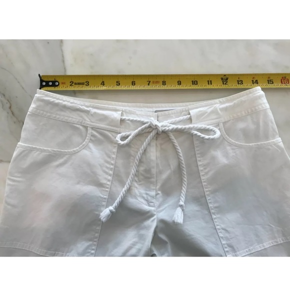 LaROK WHITE COTTON DRAWSTRING PANTS SIZE US 4 - Picture 7 of 12